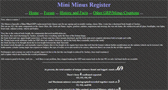 Desktop Screenshot of miniminus.co.uk