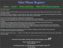 Tablet Screenshot of miniminus.co.uk